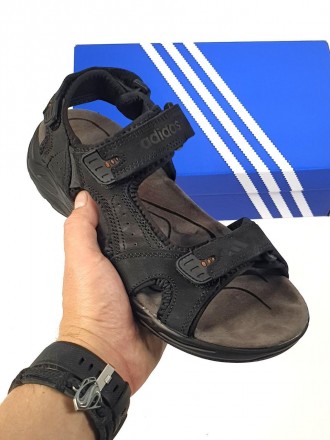 Сандали мужские черные Adidas Sandals Black 
Мужские сандали Адидас в черном цве. . фото 6