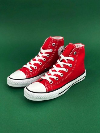 Кеды женские красные Converse High Red White
Женские кеды Конверс в красной расц. . фото 2