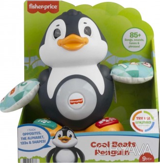 
	Інтерактивний пінгвін Fisher-Price Linkimals Cool Beats Penguin Фішер прайс ан. . фото 1