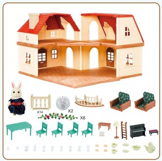 Игровой домик для кукол, лесных семеек (аналог Sylvanian Families) арт. A 08 
До. . фото 3