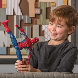 Большая интерактивная игрушка Человек-Паук 30 см (Звук) - Electronic Spider-Man,. . фото 4