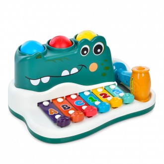 Ксилофон - стучалка “Крокодил” арт. 25505
Такая игрушка дарит ребенку положитель. . фото 3
