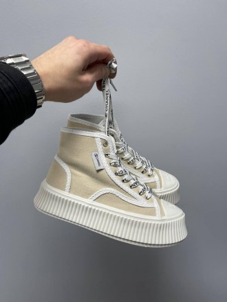 Кроссовки женские бежевые Chanel Sneakers Platform Beige White 
Женские кроссовк. . фото 7