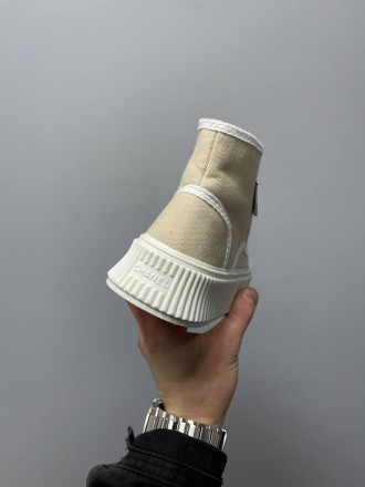 Кроссовки женские бежевые Chanel Sneakers Platform Beige White 
Женские кроссовк. . фото 8