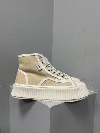 Кроссовки женские бежевые Chanel Sneakers Platform Beige White 
Женские кроссовк. . фото 2