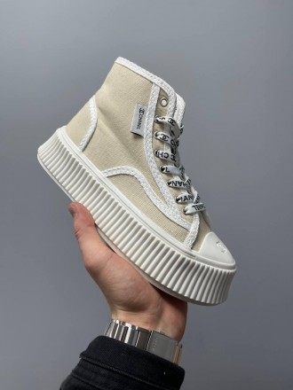 Кроссовки женские бежевые Chanel Sneakers Platform Beige White 
Женские кроссовк. . фото 11