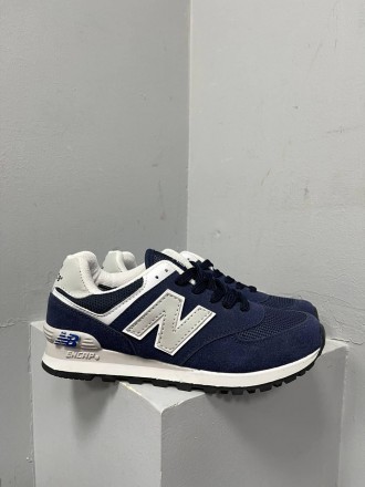 Кроссовки женские синие New Balance 574 Blue 
Одна из самых популярных моделей к. . фото 2