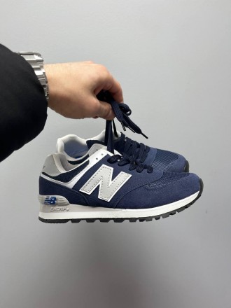 Кроссовки женские синие New Balance 574 Blue 
Одна из самых популярных моделей к. . фото 6