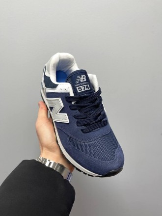 Кроссовки женские синие New Balance 574 Blue 
Одна из самых популярных моделей к. . фото 4