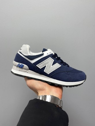 Кроссовки женские синие New Balance 574 Blue 
Одна из самых популярных моделей к. . фото 3