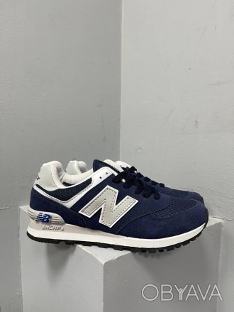 Кроссовки женские синие New Balance 574 Blue 
Одна из самых популярных моделей к. . фото 1