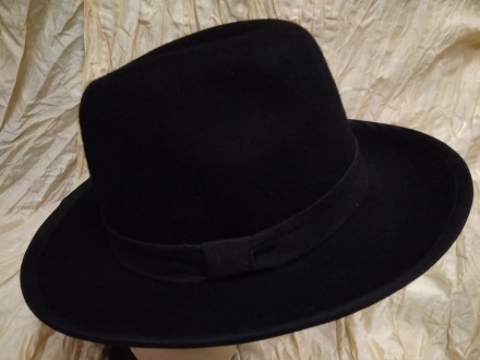  Чоловіча фетровий капелюх із натуральної валяної вовни.колір під замовлення: чо. . фото 7
