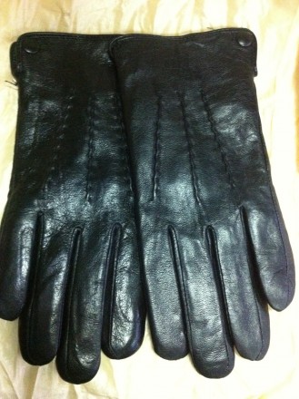 Мужские перчатки из отличной кожи и набивным и махровой подкладкой. Теплые , мяг. . фото 5