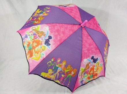 Гарний парасолька для юних модниць, оснащений 8 карбоновими спицями, банею з тка. . фото 2