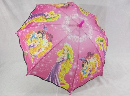 Гарний парасолька для юних модниць, оснащений 8 карбоновими спицями, банею з тка. . фото 2