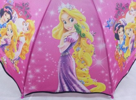 Гарний парасолька для юних модниць, оснащений 8 карбоновими спицями, банею з тка. . фото 5