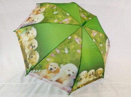 Дитячий парасольку з собачками.
Красиві парасольки з собачками, оснащені 8 спиця. . фото 2