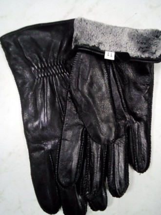Мужские перчатки из отличной натуральной кожи , подкладка махра . .Теплые , мягк. . фото 3