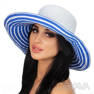 Красивий жіночий літній капелюх торгової марки DEL MARE. Капелюх широко полипний. . фото 1