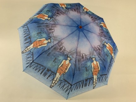 Міцний парасольку, оснащений водовідштовхувальним тканиною поліестер, 8 міцними . . фото 2