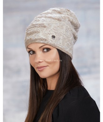 Стильная шапочка с разной текстурой плетения Модели данной торговой марки отлича. . фото 4