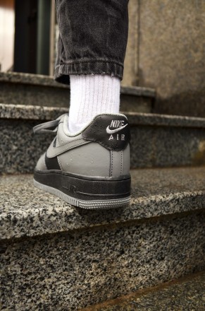 Кроссовки мужские серые Nike Air Force 1 Low Grey Black 
Мужские кроссовки Найк . . фото 8