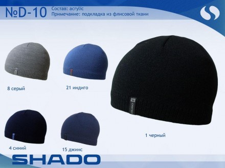 У наявності темно-сині, всередині синій .Стильна шапка, виготовлена у спортивном. . фото 3