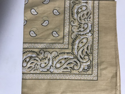 Стильная хлопковая бандана - платок с классическим рисунком . Размер 55 х 55 смП. . фото 2