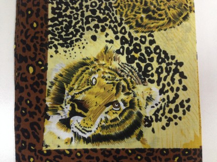 Стильная бандана - платок с рисунком тигра и леопардовым принтом . Продавая голо. . фото 3