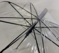 Красиві підліткові прозорі парасольки — дзвін, обладнані 8 спицями зі сталевого . . фото 5