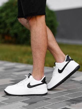 Кроссовки мужские белые Nike Air Force 1 White Black
Мужские кроссовки Найк Аир . . фото 4