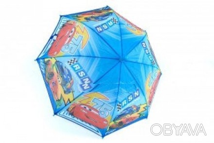 Стильный детский зонт с персонажами мультфильма "Тачки" .Красивые, крепкие детск. . фото 1