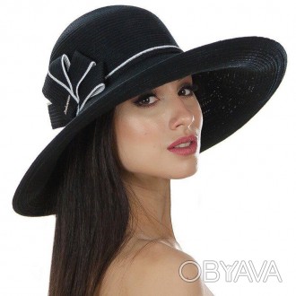 Шикарная женская шляпа с моделируемым полем, которые можно выкладывать по собств. . фото 1