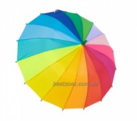 Отличный зонтик для детей старшего дошкольного и школьного возраста, оснащен 16 . . фото 4