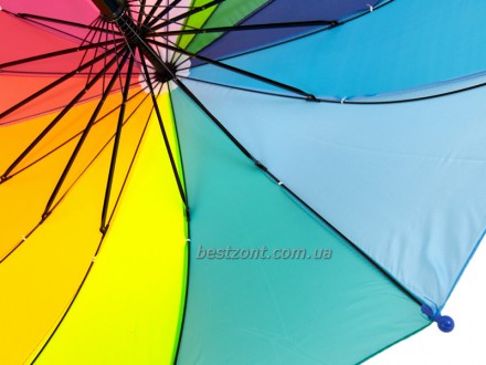 Отличный зонтик для детей старшего дошкольного и школьного возраста, оснащен 16 . . фото 6