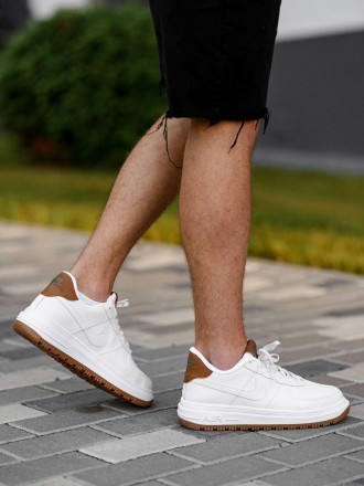 Кроссовки мужские белые Nike Air Force 1 White Gum Brown
Мужские кроссовки Найк . . фото 6