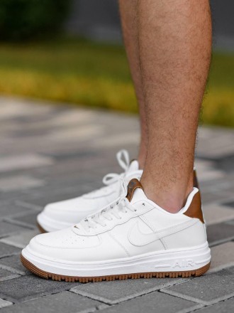 Кроссовки мужские белые Nike Air Force 1 White Gum Brown
Мужские кроссовки Найк . . фото 5