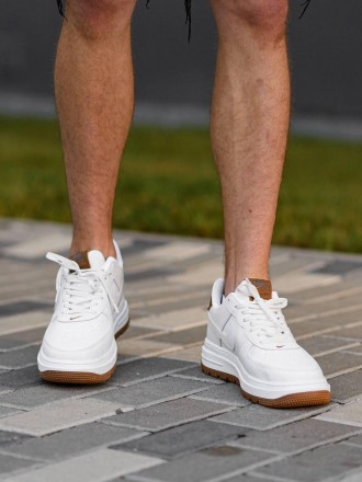 Кроссовки мужские белые Nike Air Force 1 White Gum Brown
Мужские кроссовки Найк . . фото 7