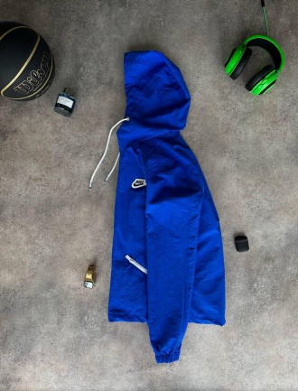 
Ветровка куртка мужская демисезонная синяя с капюшоном Найк Блу Клаудс
Отличите. . фото 8