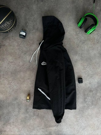 
Ветровка куртка мужская демисезонная черная с капюшоном Найк Дип Блек
Отличител. . фото 6