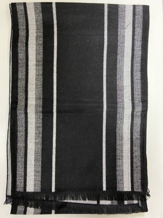 Мужской классический шарф- кашне красивый двухсторонний с бахромой отличного кач. . фото 3