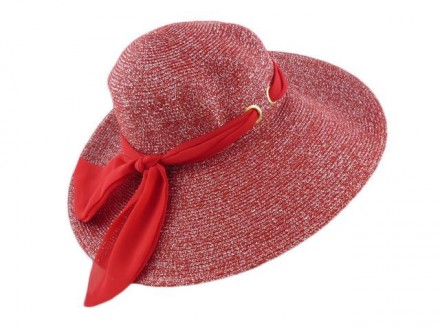 Ширина полей 13 см Изящная, модная, очаровательная женская шляпа. Материал :рис . . фото 2