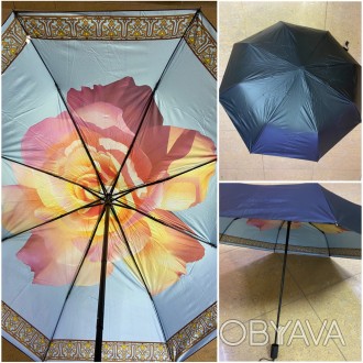 Міцний парасольку, оснащений водовідштовхувальним тканиною поліестер, 8 міцними . . фото 1