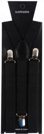 
Мужские подтяжки для брюк Y-образные Martom 100 на 2,5 см BQ6A black черные Опи. . фото 9
