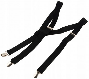 
Мужские подтяжки для брюк Y-образные Martom 100 на 2,5 см BQ6A black черные Опи. . фото 8