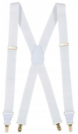 
Мужские подтяжки для брюк Y-образные Martom 100 на 2,5 см BQ6A white белые Опис. . фото 8