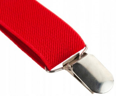 
Мужские подтяжки для брюк Y-образные Martom 100 на 2,5 см BQ6A red, красные Опи. . фото 10