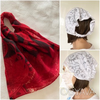 Модные летние косынки - повязки на резинке для девочек . .Продавая головные убор. . фото 1