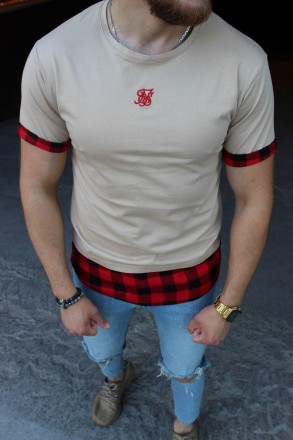 Футболка мужская бежевая повседневная Silk Кейджд
Мужская футболка имеет огромны. . фото 5