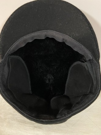 Цвет чёрный в размере 57 .Зимняя , мужская тёплая кепка реглан из искусственной . . фото 5